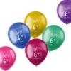Metallic Ballonger Happy 6th