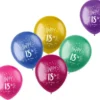 Metallic Ballonger Happy 18th