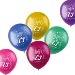Metallic Ballonger Happy 25th