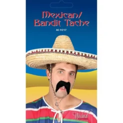 Mexikansk Mustasch Svart