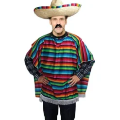 Mexikansk Poncho Budget Maskeraddräkt