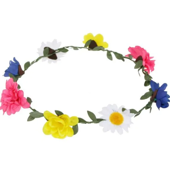 Midsommarkrans med Flerfärgade Blommor