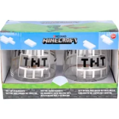 Minecraft TNT Glas 2-pack