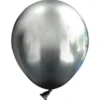 Miniballonger Chrome Grå 100-pack