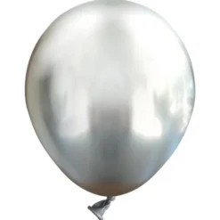 Miniballonger Chrome Silver 100-pack
