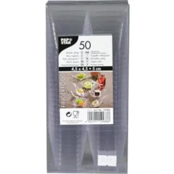 Mini Engångsbägare Fyrkantiga 50-pack