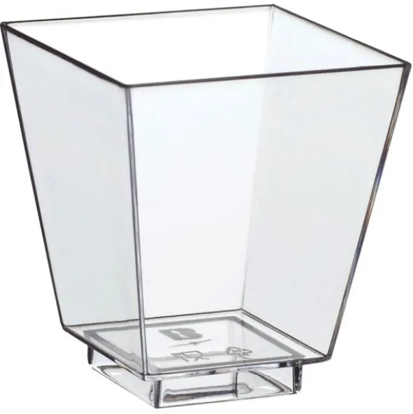Mini Engångsbägare Fyrkantiga 50-pack
