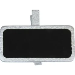 Mini Griffelskyltar med Klämma Silver