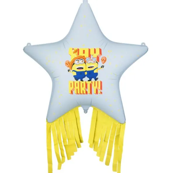 Minions Folieballong Stjärna med Fransar 72 cm