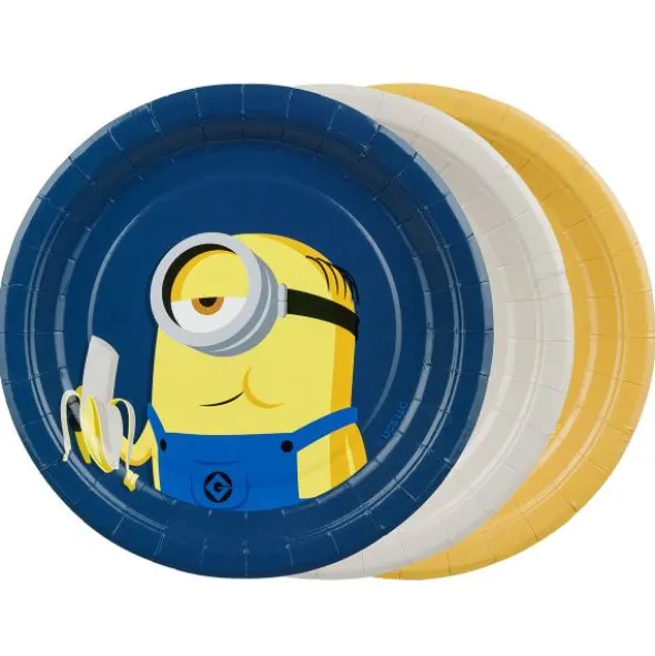 Minions Pappersassietter 18 cm 6-pack