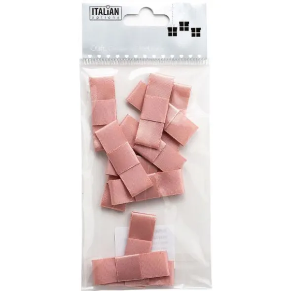 Mini Satinrosetter Roséguld