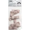 Mini Satinrosetter Taupe