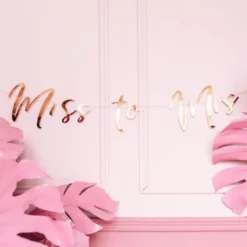 Miss to Mrs Banderoll Metallic Roséguld