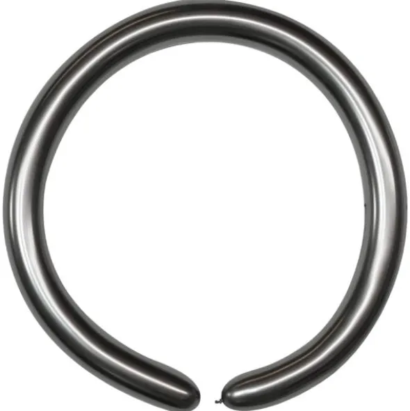 Modellballonger Chrome Grå 100-pack