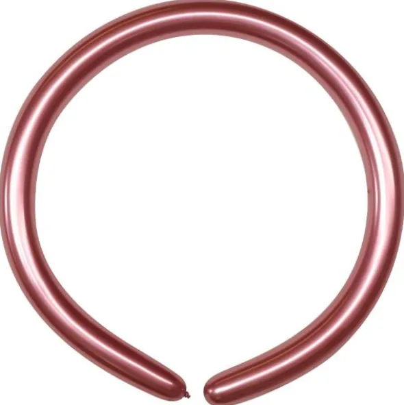 Modellballonger Roséguld Krom 5 cm (50-pack)