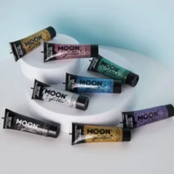 Moon Glitter Holografiskt Glitter Hårgel (Silver)