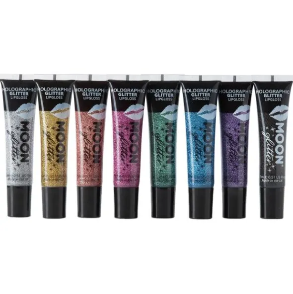 Moon Glitter Holografiskt Glitter Läppglans (Silver)