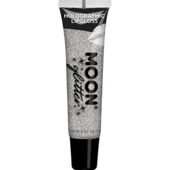 Moon Glitter Holografiskt Glitter Läppglans (Silver)