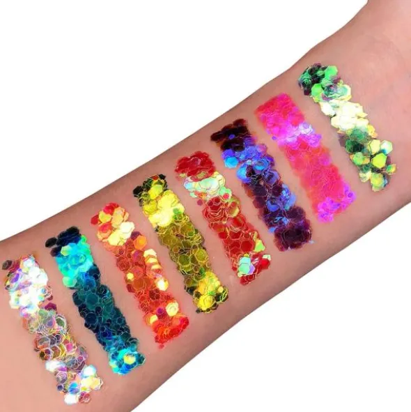 Moon Glitter Iriserande Chunky Glitter (Vit)