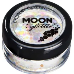 Moon Glitter Iriserande Chunky Glitter (Vit)