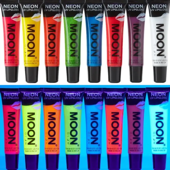 Moon Glow Neon UV Fruity Läppglans (Pink Raspberry)