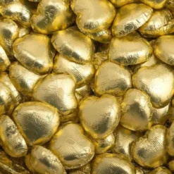 Mörk Chokladhjärtan Vegan Guld 1kg