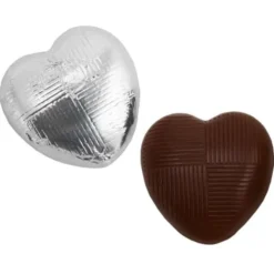 Mörk Chokladhjärtan Vegan Silver 1kg