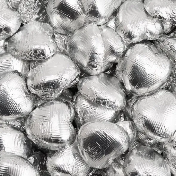 Mörk Chokladhjärtan Vegan Silver 1kg