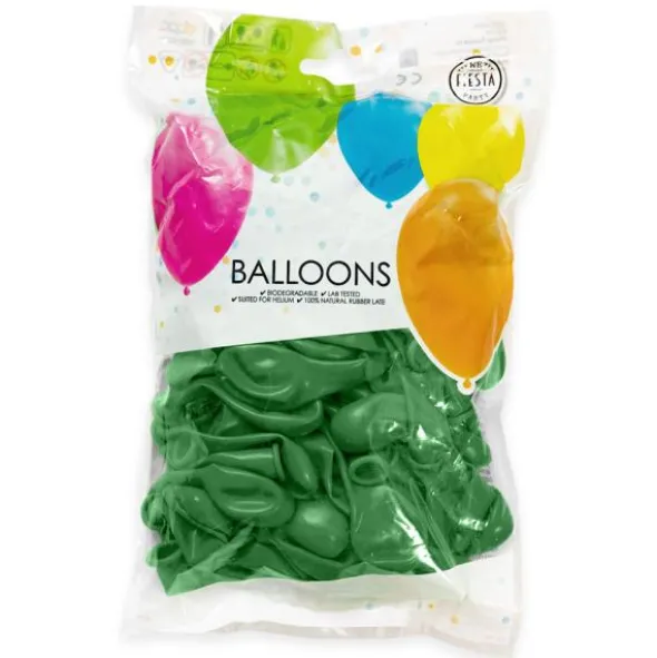 Mörkgröna Miniballonger Dark Green 100-pack