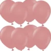 Mörkrosa Miniballonger Retro Rosewood (25-pack)