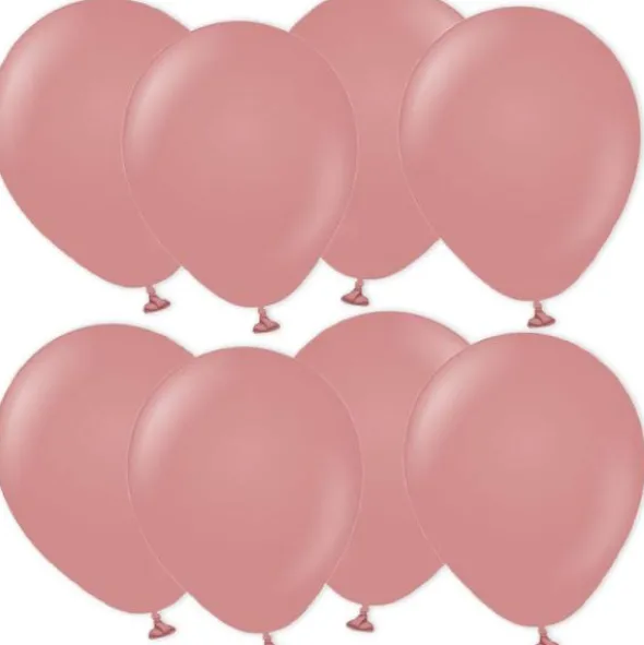 Mörkrosa Miniballonger Retro Rosewood (25-pack)