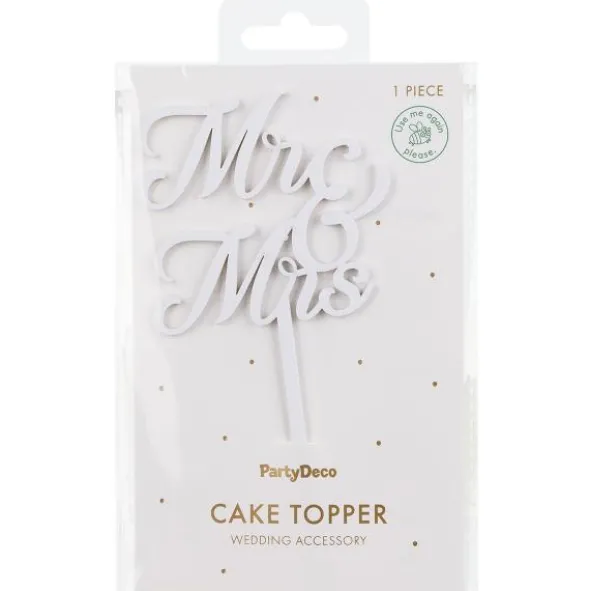 Mr & Mrs Cake Topper Vit
