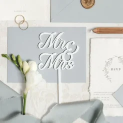Mr & Mrs Cake Topper Vit