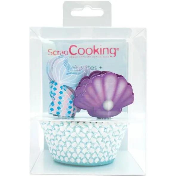 Muffinsformar & Toppers Mermaid