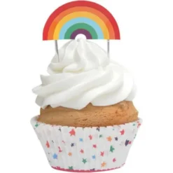 Muffinsformar & Toppers Regnbåge