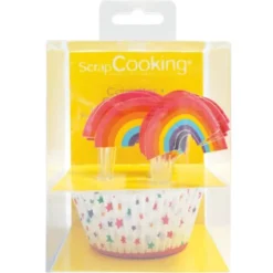 Muffinsformar & Toppers Regnbåge