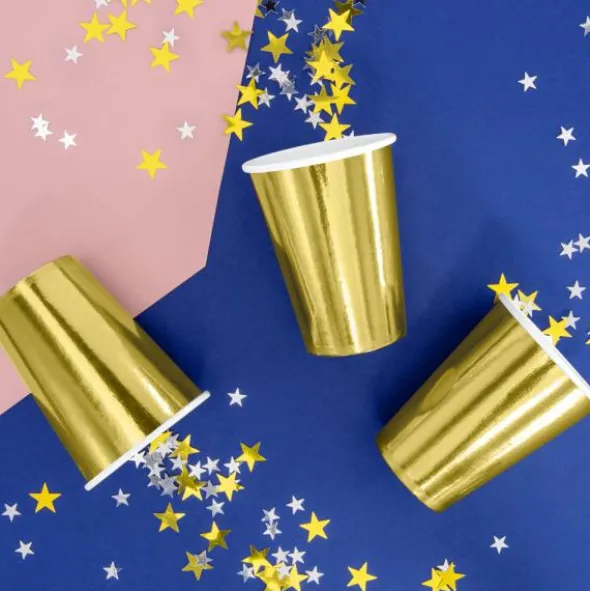 Muggar Metallic Guld