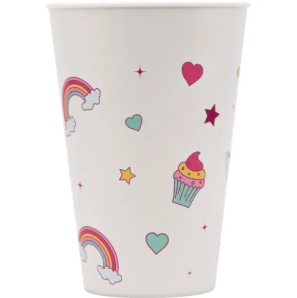 Mugg Unicorn Rainbow Återanvändbar