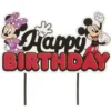Musse och Mimmi Pigg Happy Birthday Tårtdekoration