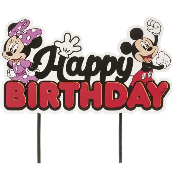 Musse och Mimmi Pigg Happy Birthday Tårtdekoration