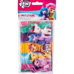 My Little Pony Inbjudningskort och Kuvert