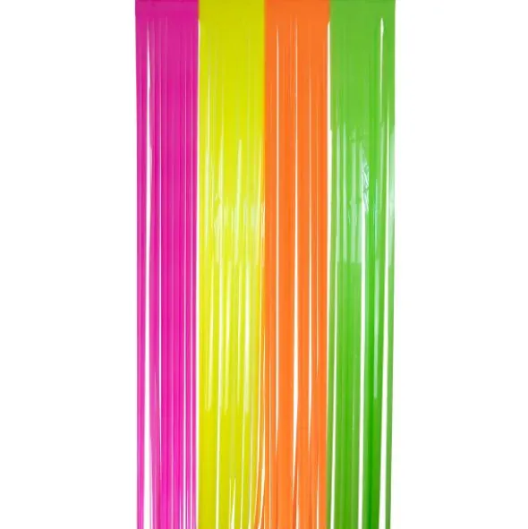 Neonfärgat Party Draperi 200x100 cm