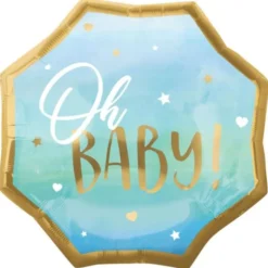 Oh Baby Folieballong Ljusblå