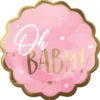 Oh Baby Folieballong Ljusrosa