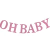 Oh Baby Glittrig Girlang Rosa