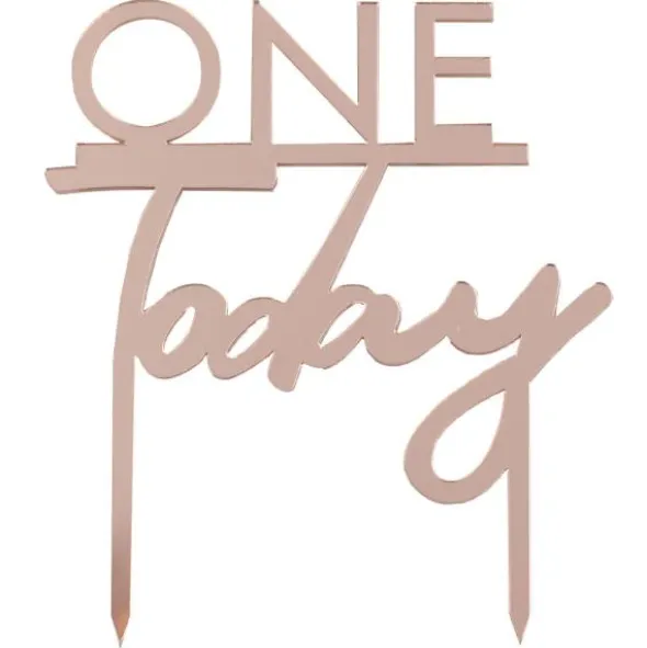 One Today Tårtdekoration Roseguld