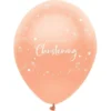 On Your Christening Ballonger Pearlised Roseguld