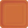Orange Assietter Fyrkantiga