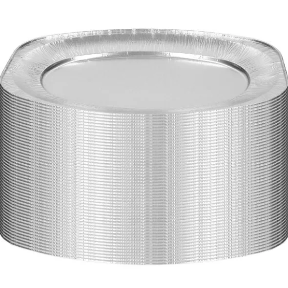 Ovala Uppläggningsfat Aluminium 50-pack