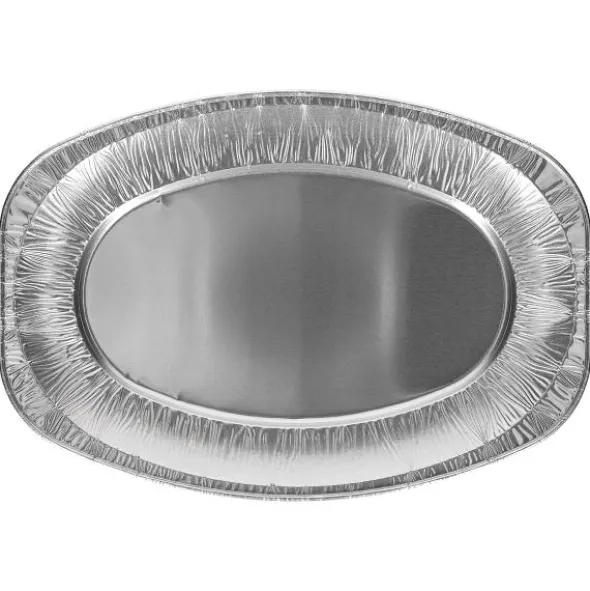 Ovala Uppläggningsfat Aluminium 50-pack